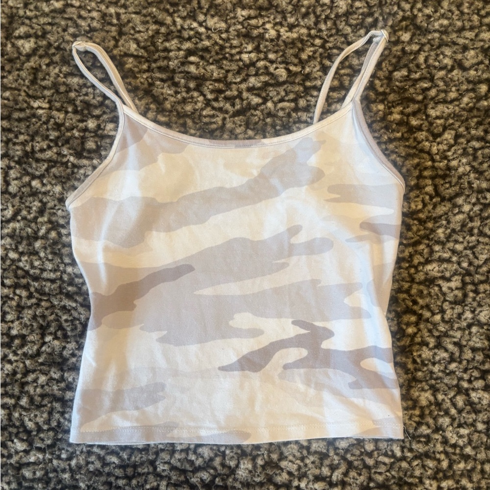 Camouflage Spaghetti Strap Top